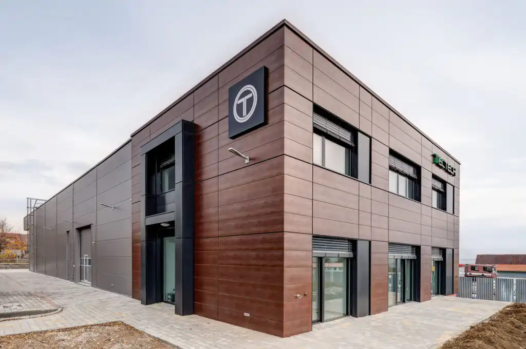 Provětrávaná fasáda s imitací corten