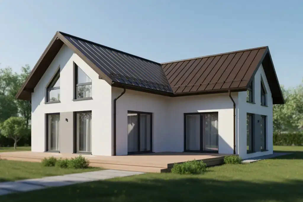 Plechová střešní krytina s designem falcu LINEDEK